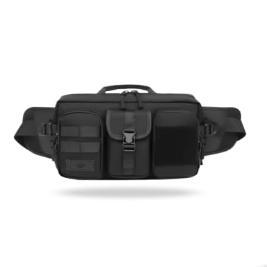 Ozuko 9849 Hard Shell Unisex Water-Resistant Crossbody Bag with USB Charging Port
