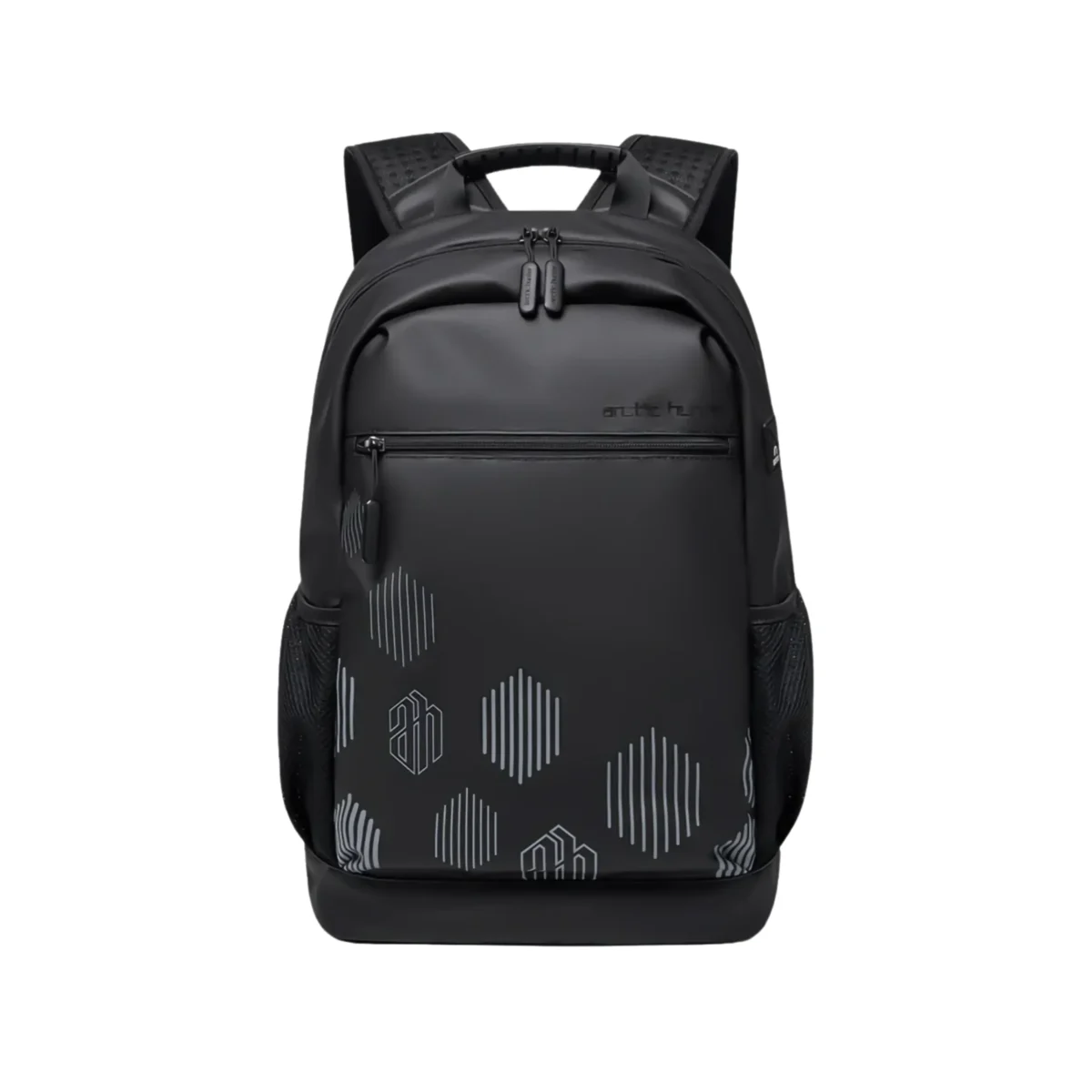 Arctic Hunter B00489 black laptop backpack with multiple compartments for travel and daily use