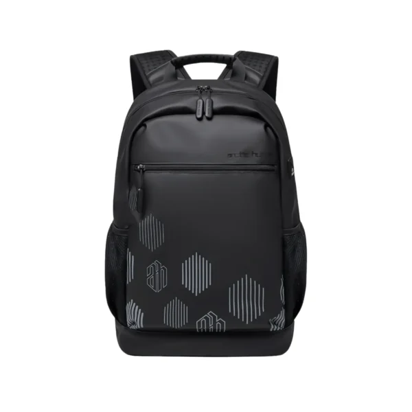 Arctic Hunter B00489 black laptop backpack with multiple compartments for travel and daily use