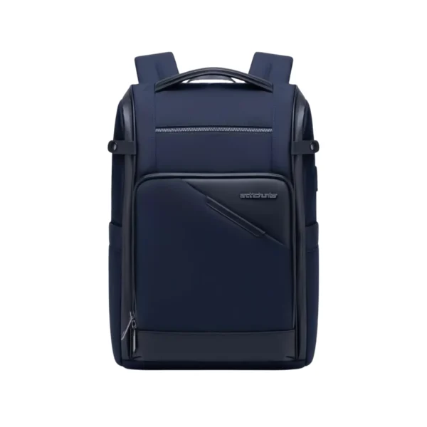 Arctic Hunter B00675 business backpack with laptop compartment in black, blue, and gray colors