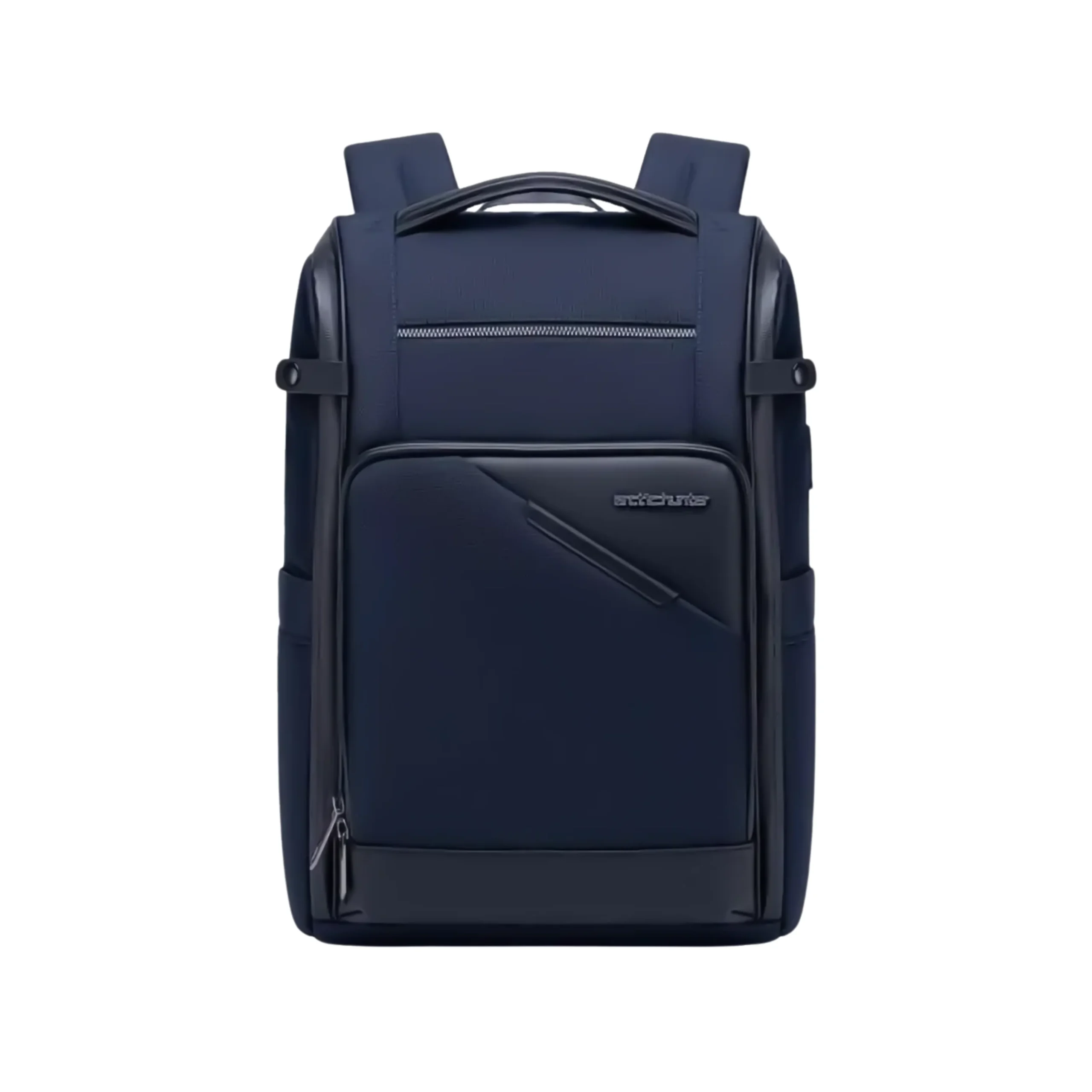 Arctic Hunter B00675 business backpack with laptop compartment in black, blue, and gray colors