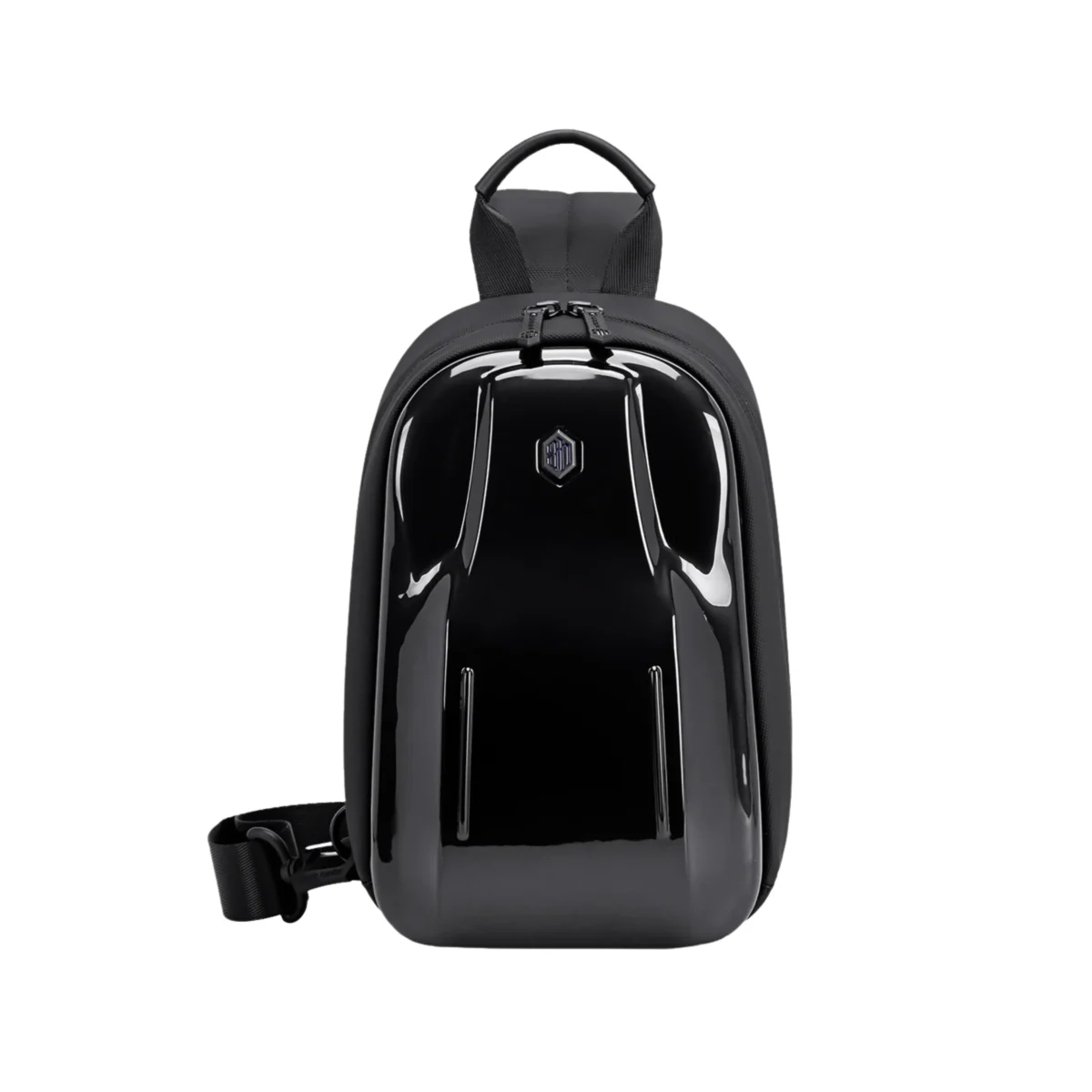 Arctic Hunter XB00551 waterproof black hard shell anti-theft sling crossbody bag