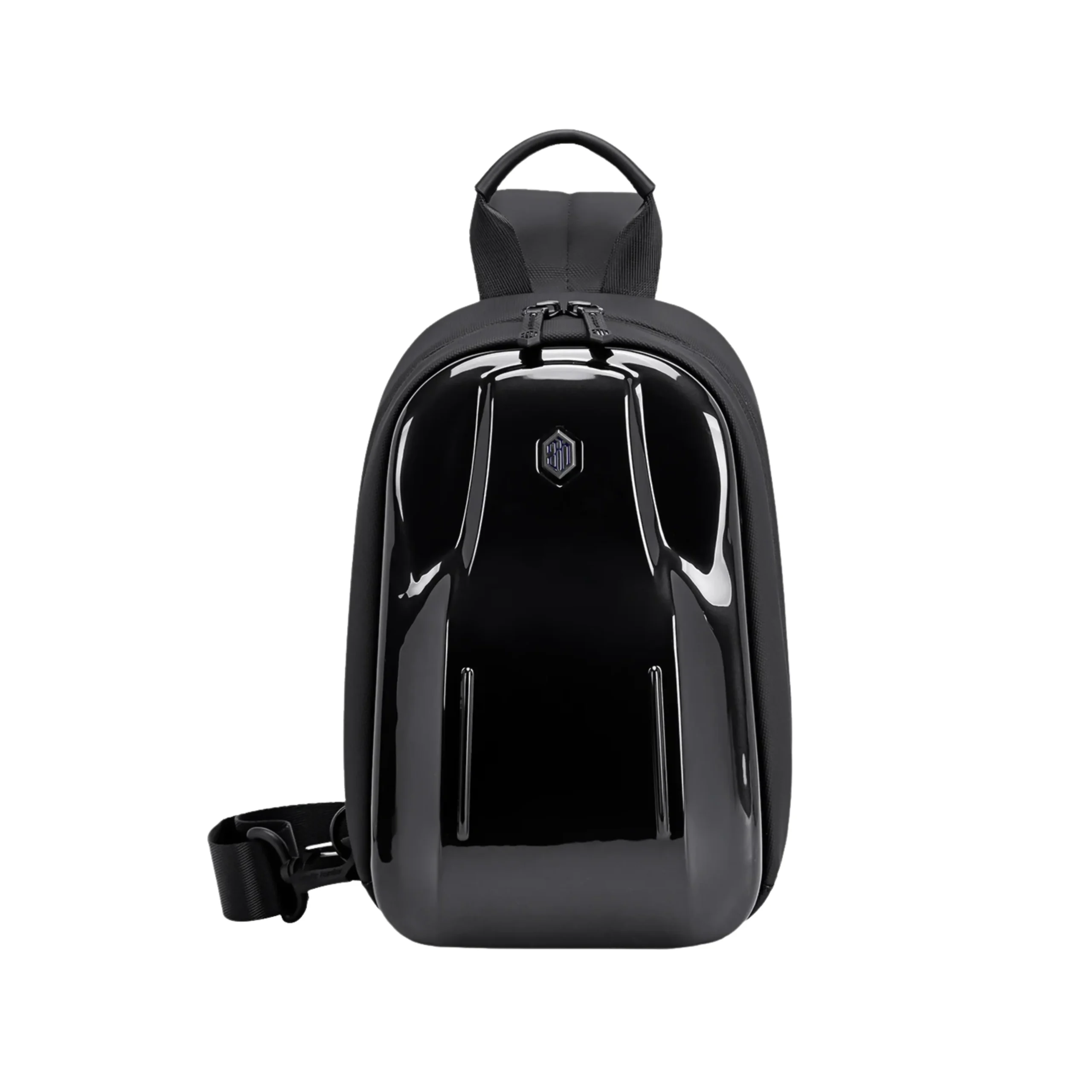Arctic Hunter XB00551 waterproof black hard shell anti-theft sling crossbody bag