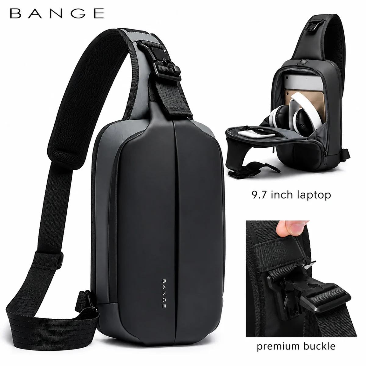 Bange 7210 Anti-Theft Water Resistant Crossbody Sling Bag Bangladesh