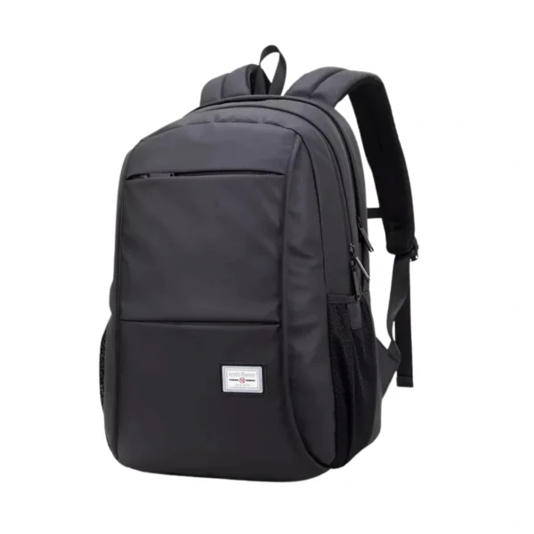 Arctic Hunter 20005 black laptop backpack with 17-inch capacity and USB charging port, waterproof and durable, perfect for work, travel, and school in Bangladesh
