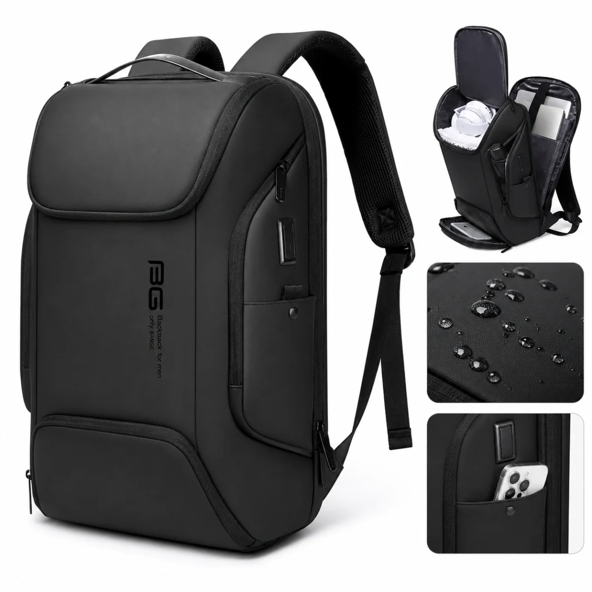 Official BANGE BG-7267 15.6 Inch USB Laptop Backpack in Bangladesh