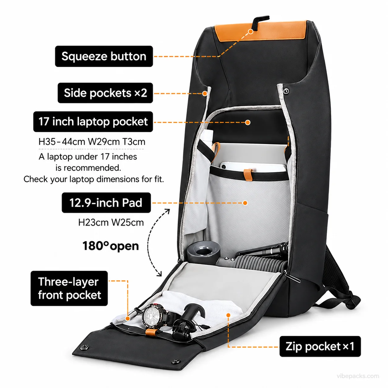 Mark Ryden MR 2975 Laptop Backpack in: Detail 2