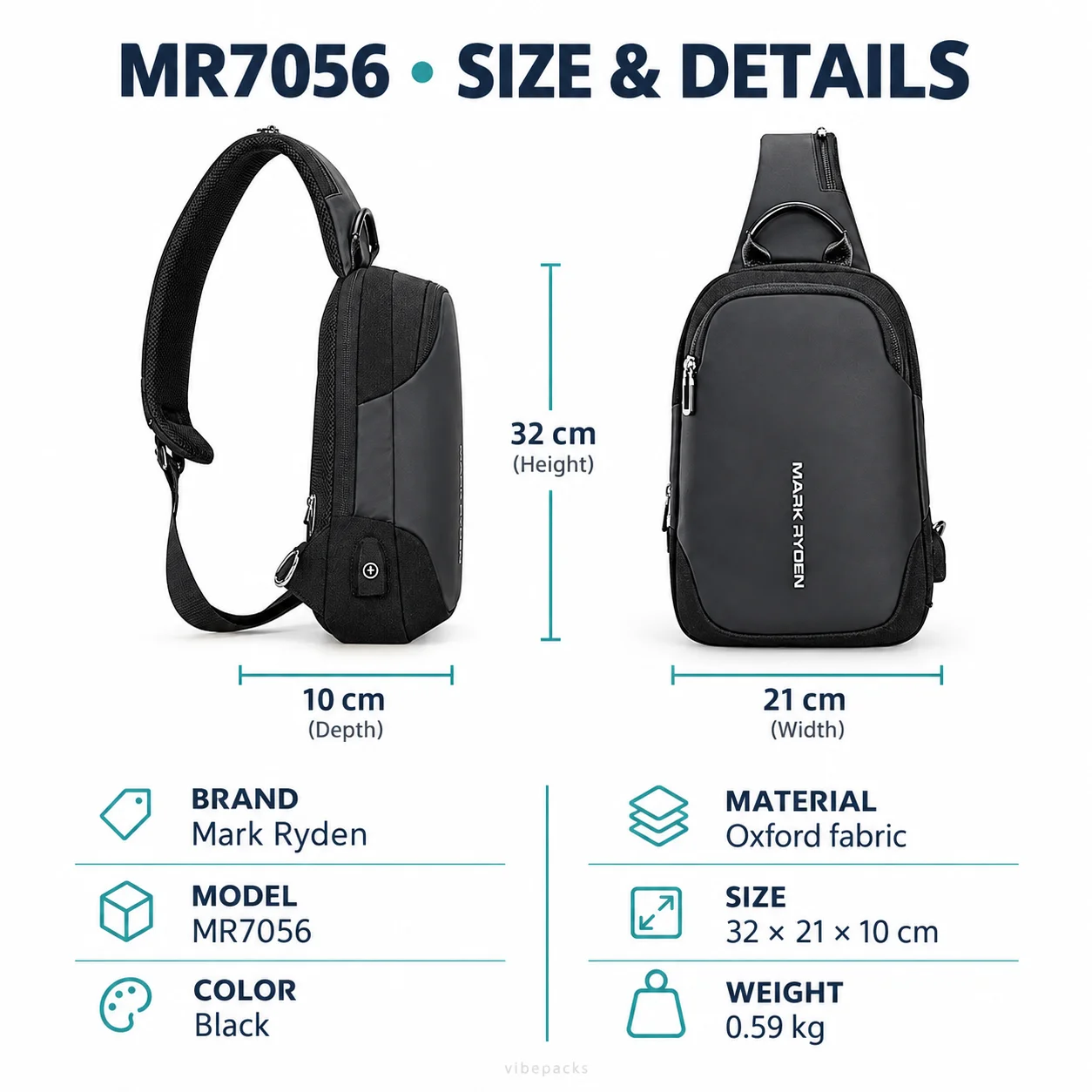 Mark Ryden MR-7056 Mini Secret One-Strap Sling: Detail 1