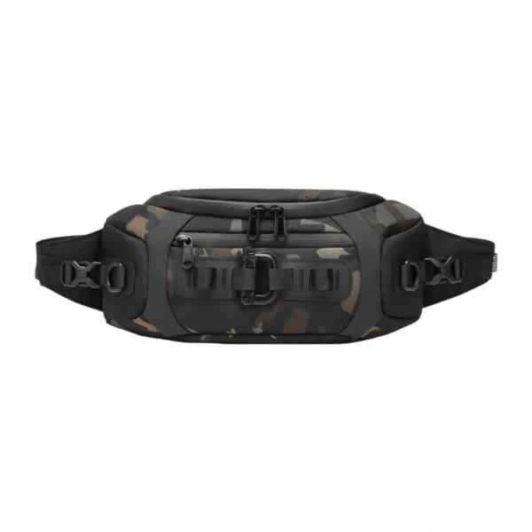 Ozuko 9530 Sling Bag Black and Camo – Waist Crossbody Bag for Men & Women in Bangladesh