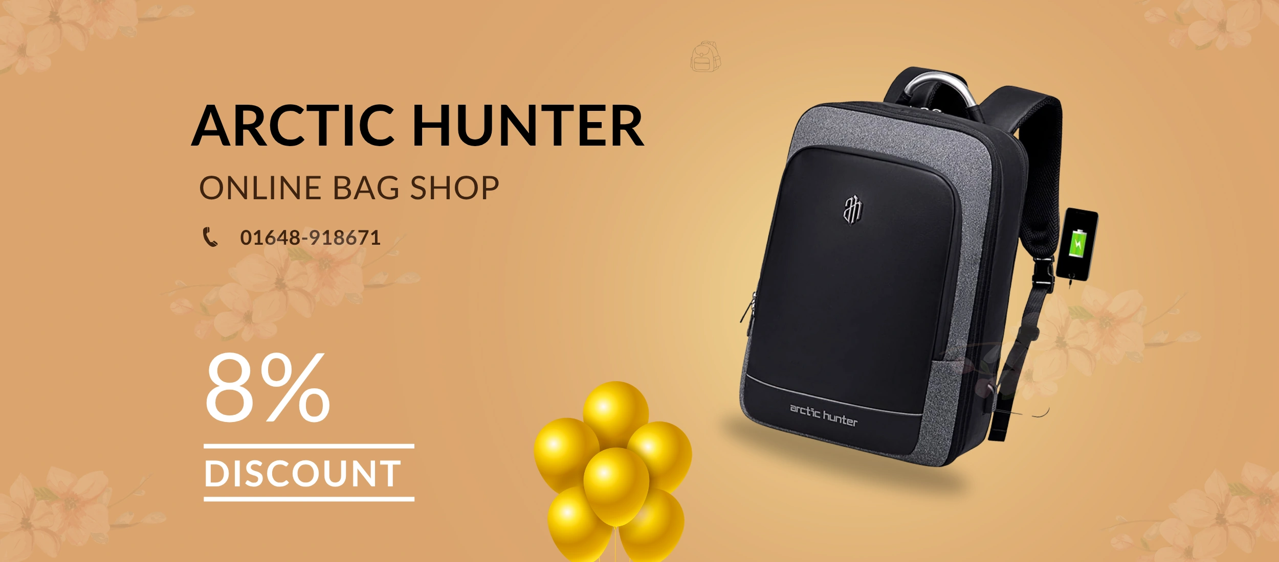 Arctic Hunter B00227 Multi-Functional Luxury Laptop Backpack – Large Capacity Travel Bag for Adults in BD