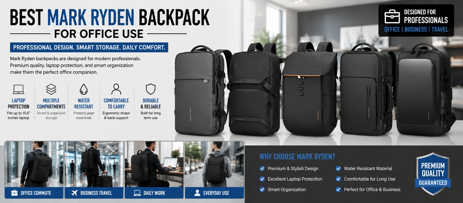Best Mark Ryden Backpack for Office Use in Bangladesh 2026