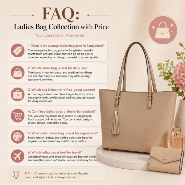 FAQ Ladies Bag Collection with Price in Bangladesh