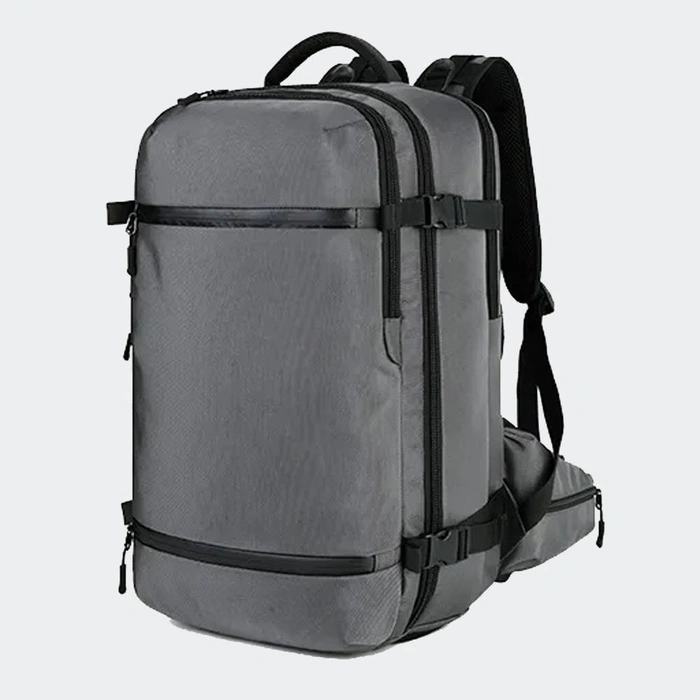 Ozuko 8983S Men Multi-function Laptop Backpack: Grey view